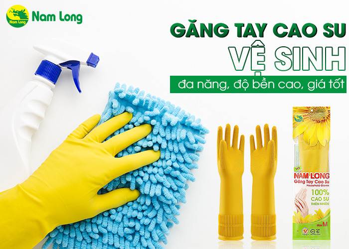Găng tay cao su vệ sinh đa năng, độ bền cao, giá tốt - 01