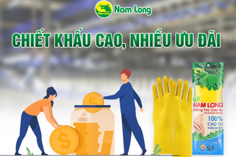 Găng tay cao su Nam Long