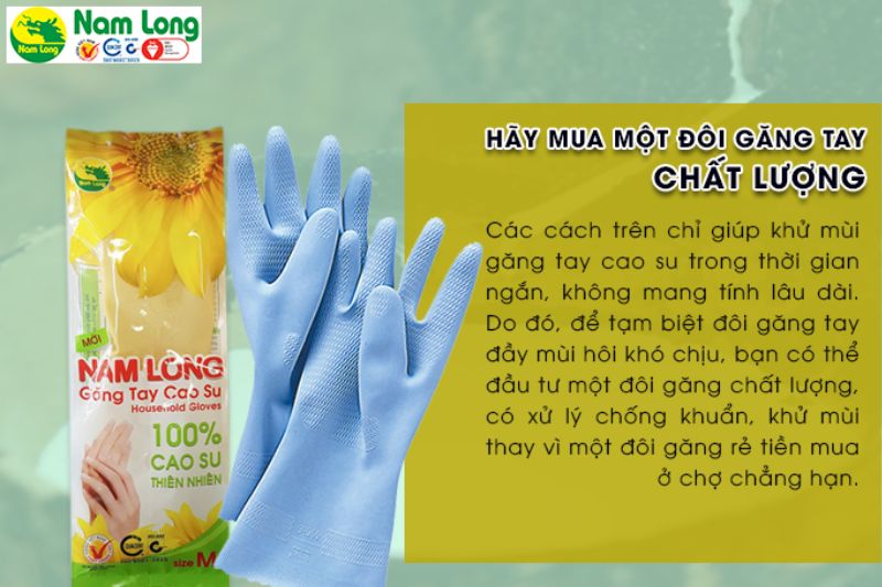 5 cách khử mùi găng tay cao su 