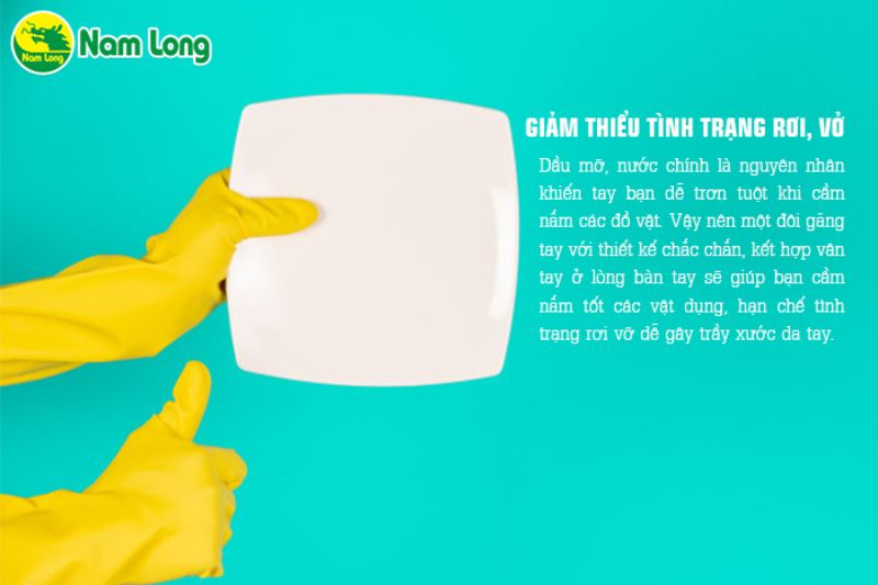 găng tay rửa chén bát Nam Long 