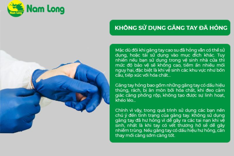 găng tay cao su vệ sinh nhà cửa Nam Long