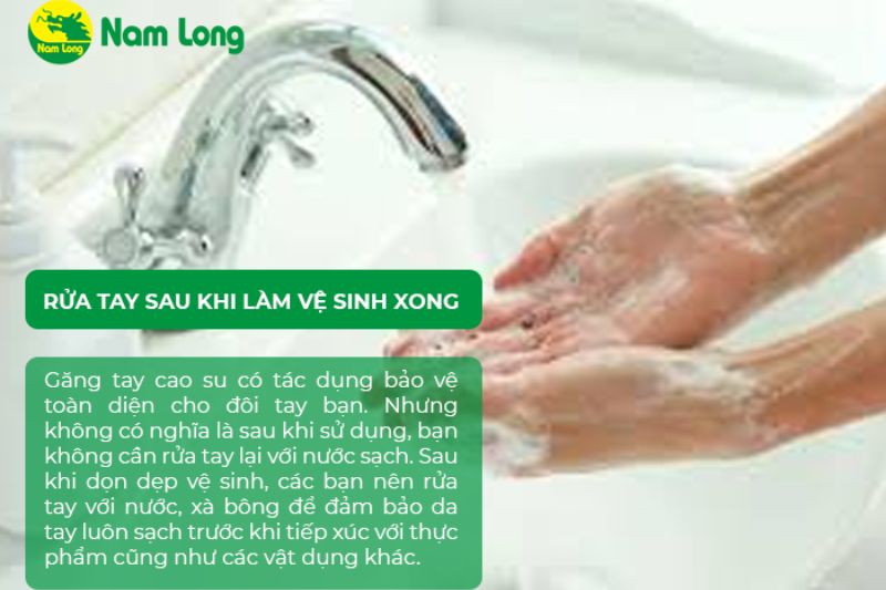 găng tay cao su vệ sinh nhà cửa Nam Long