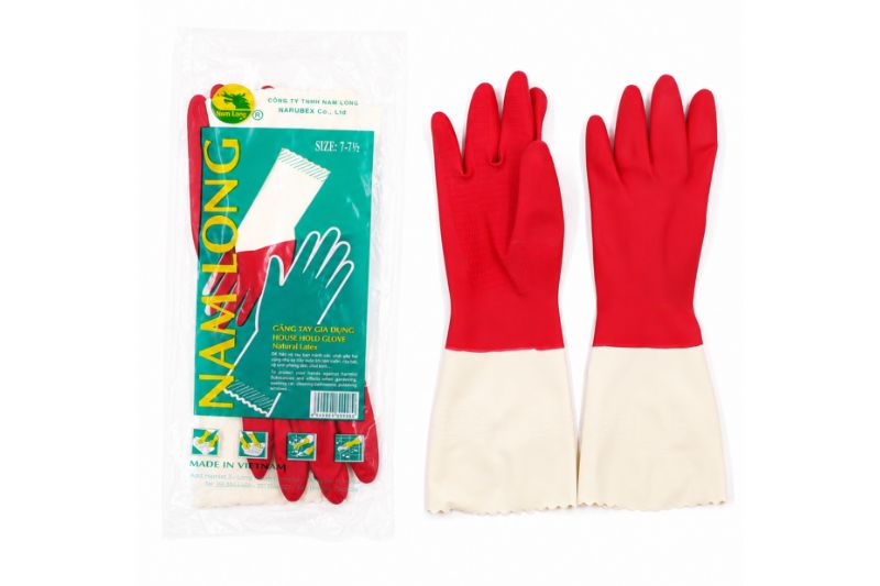 www.namlongglove.com Găng tay chế biến thủy sản Nam Long size 7