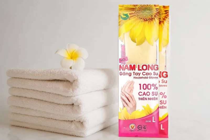 www.namlongglove.com găng tay cao su Nam Long size Dài L