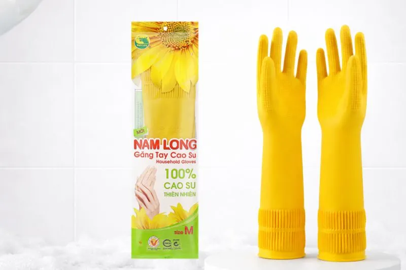 www.namlongglove.com găng tay cao su Nam Long size Dài M
