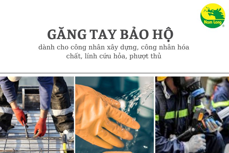 Găng tay bảo hộ lao động Nam Long dành cho hóa chất
