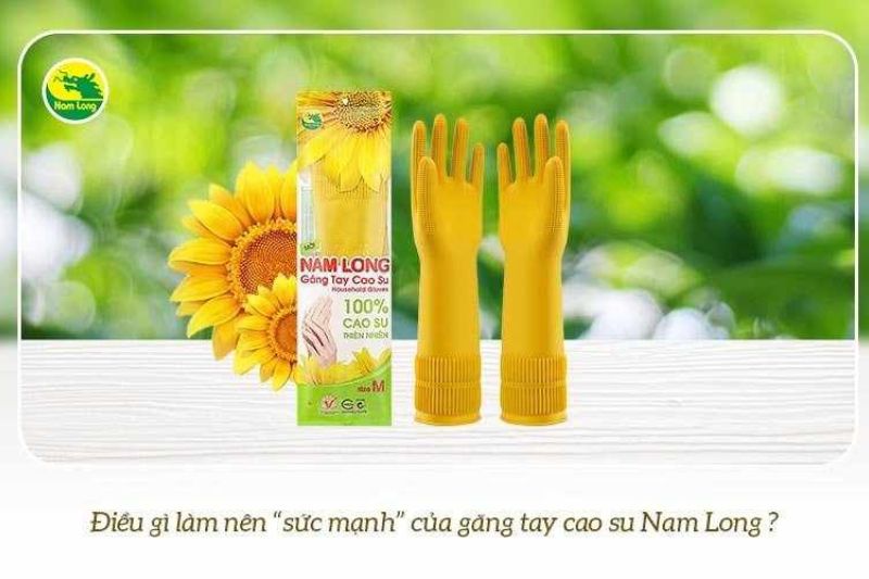 Găng tay cao su Nam Long size dài Nam Long 