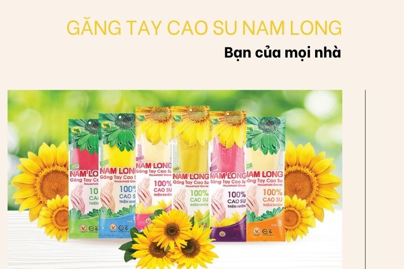 Găng tay cao su dùng trong chế biến thực phẩm Nam Long