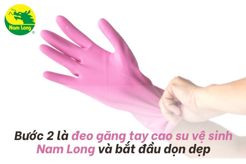găng tay cao su vệ sinh Nam Long