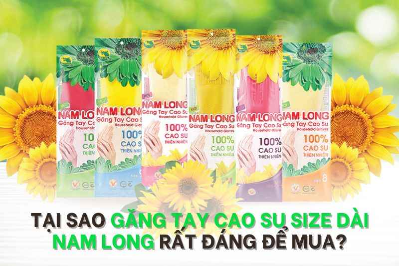 găng tay cao su size dài Nam Long