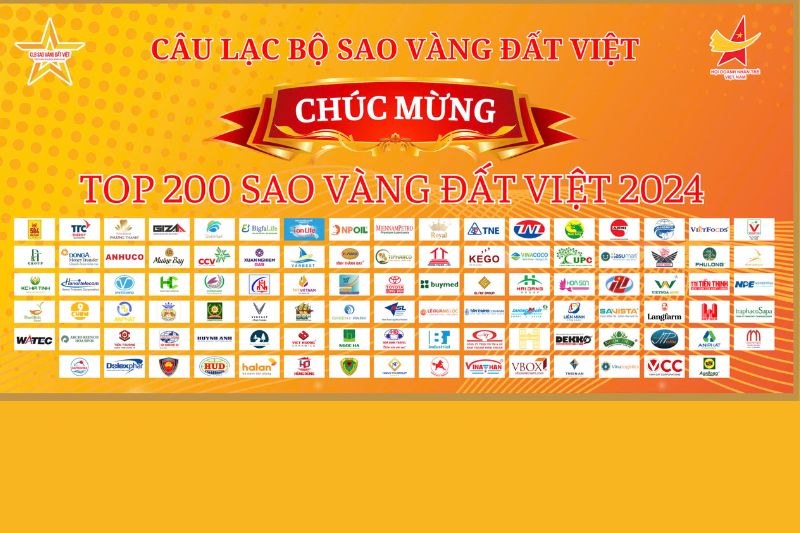 Găng tay cao su Nam Long đoạt giải Top 200 Giải thưởng Sao Vàng Đất Việt năm 2024