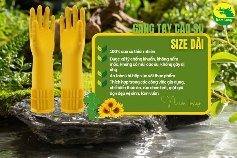 Găng tay cao su rửa chén loại tốt là bí quyết giữ gìn đôi tay mềm mại