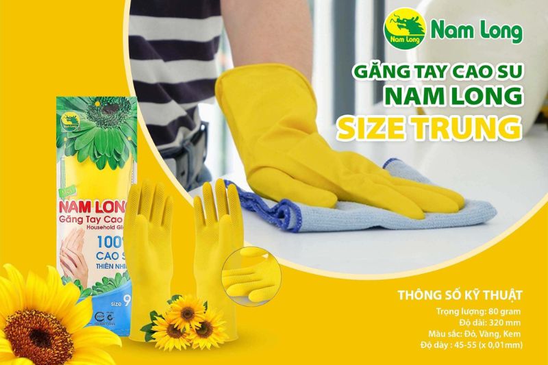 Găng tay cao su rửa chén loại tốt là bí quyết giữ gìn đôi tay mềm mại
