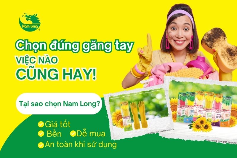 Găng tay cao su Nam Long 