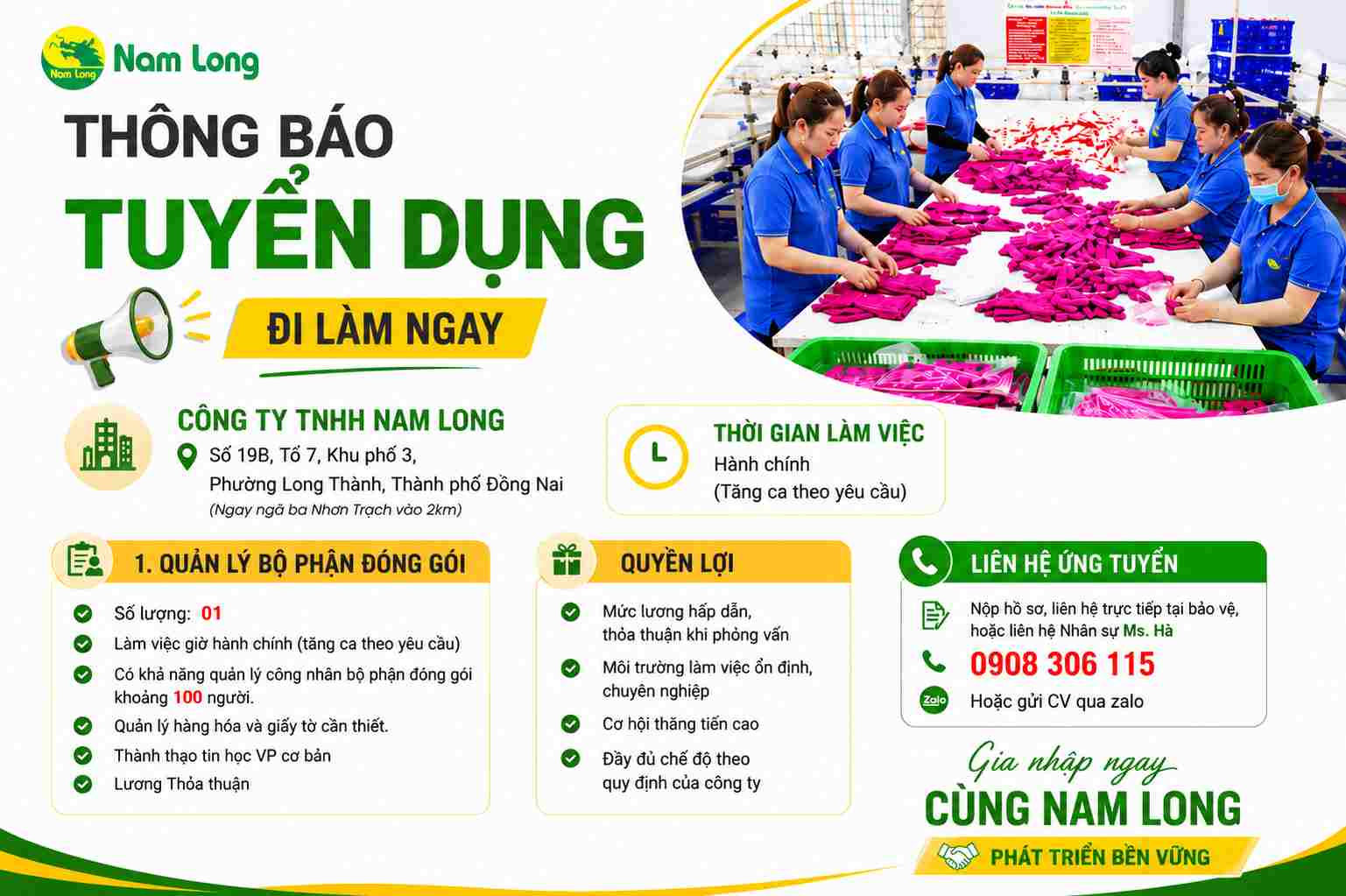 Găng tay cao su Nam Long
