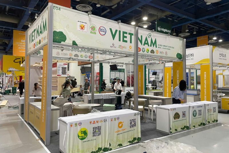 găng tay cao su Nam Long Korea Import Expo 