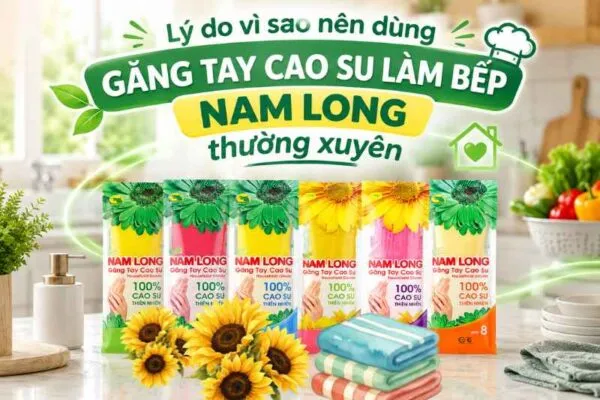 Lý do vì sao nên dùng găng tay cao su làm bếp Nam Long thường xuyên